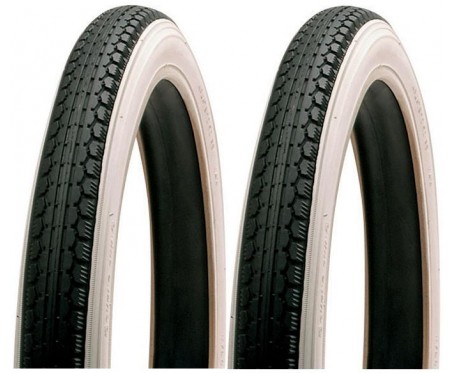 20 x 1.75 47-406 Pair Whitewall Tyre Folding Bike etc